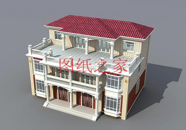 3套兄弟雙拼別墅戶型平面圖，比獨(dú)棟更美觀大氣！