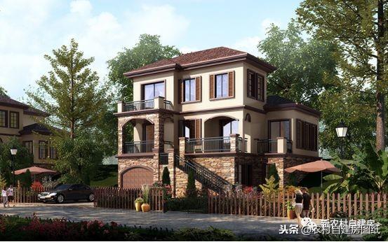 5款新風尚歐式自建房戶型圖，造價感人絕不會踩雷