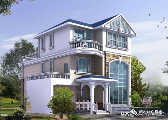 可做雙拼可做獨棟的自建房戶型圖，建一棟姑娘踏破你家門檻