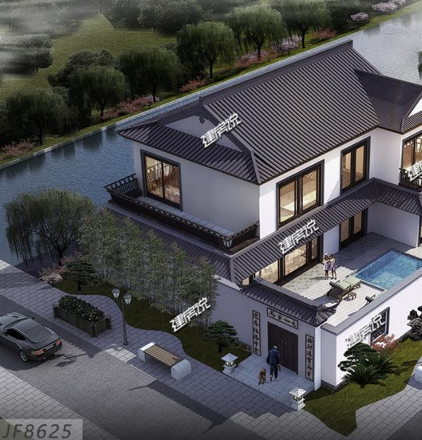 帶院子的中式別墅戶型圖，這才是成功人該有的生活