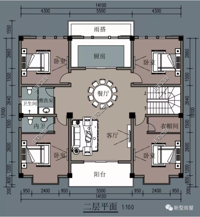 5套帶地下室農(nóng)村自建房設(shè)計圖，好看又實用