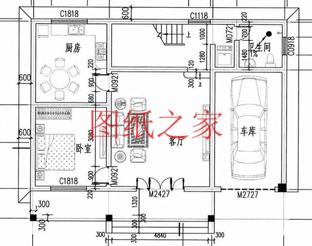 戶型方正的二層別墅圖，占地120平進(jìn)深9米多，非常符合農(nóng)村需求！