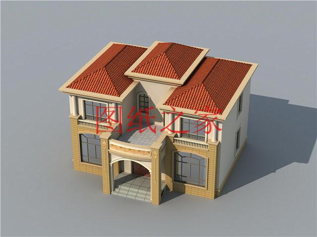 戶型方正的二層別墅圖，占地120平進(jìn)深9米多，非常符合農(nóng)村需求！