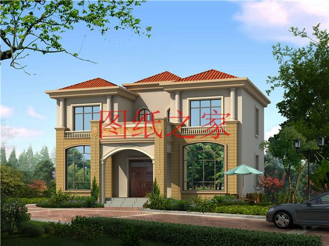 戶型方正的二層別墅圖，占地120平進(jìn)深9米多，非常符合農(nóng)村需求！