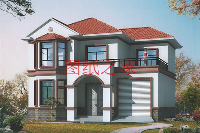 戶型方正的二層別墅圖，占地120平進(jìn)深9米多，非常符合農(nóng)村需求！