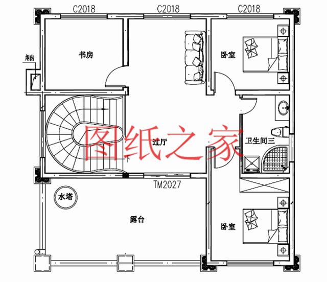 11X11米農(nóng)村三層別墅設(shè)計(jì)圖紙，省錢又省地，是你最好的選擇！