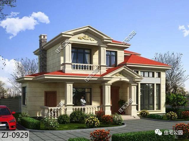 13X8米農(nóng)村二層美式別墅設(shè)計，自家蓋房選這個戶型很不錯，精美大氣