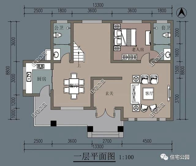 13X8米農(nóng)村二層美式別墅設(shè)計，自家蓋房選這個戶型很不錯，精美大氣