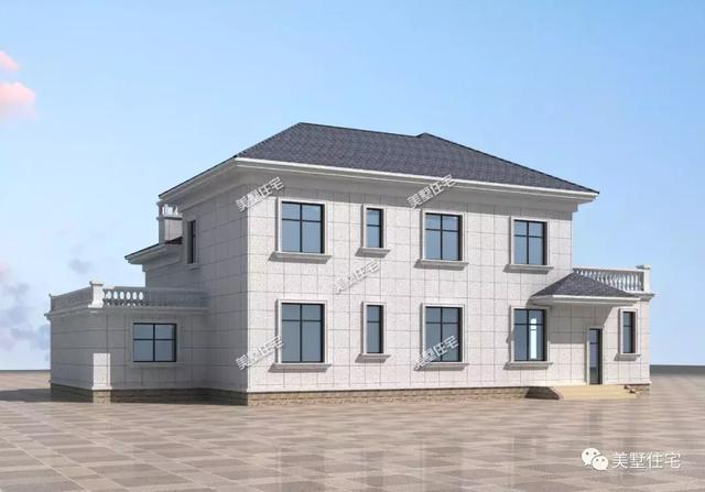 這款別墅設(shè)計(jì)圖顏值高上檔次，車庫(kù)+獨(dú)立餐廚，建一棟衣錦還鄉(xiāng)