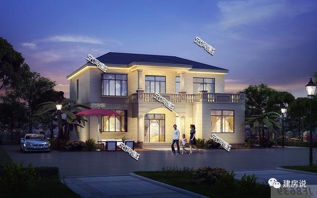 這套實(shí)用又漂亮的二層別墅設(shè)計(jì)圖，高端大氣上檔次，一點(diǎn)不輸高層