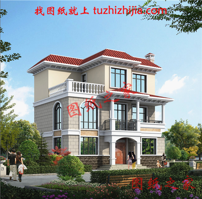 新農(nóng)村三層樓房設(shè)計(jì)圖,造價(jià)17萬(wàn)圖片含設(shè)計(jì)，簡(jiǎn)單好看還省錢(qián)！