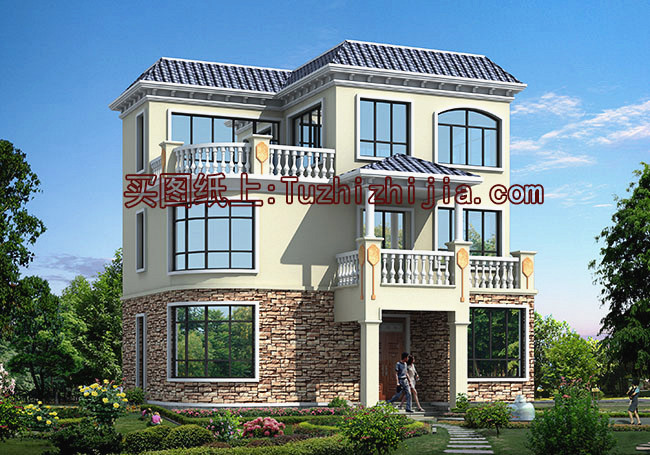 新農(nóng)村三層樓房設(shè)計(jì)圖,造價(jià)17萬(wàn)圖片含設(shè)計(jì)，簡(jiǎn)單好看還省錢(qián)！