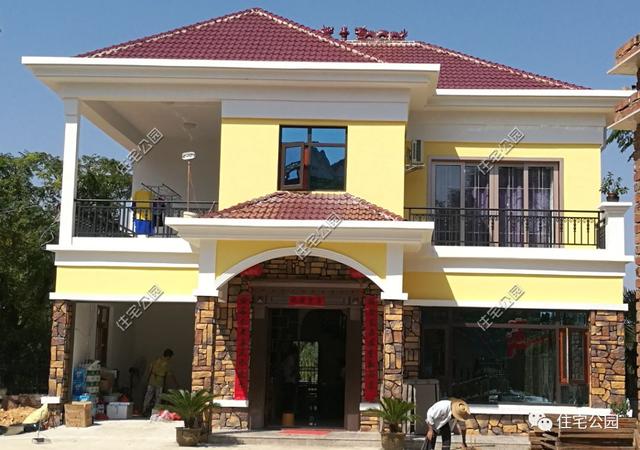 江西農(nóng)村小伙自建歐式別墅，30萬建房40萬裝修我打100分，不怕驕傲