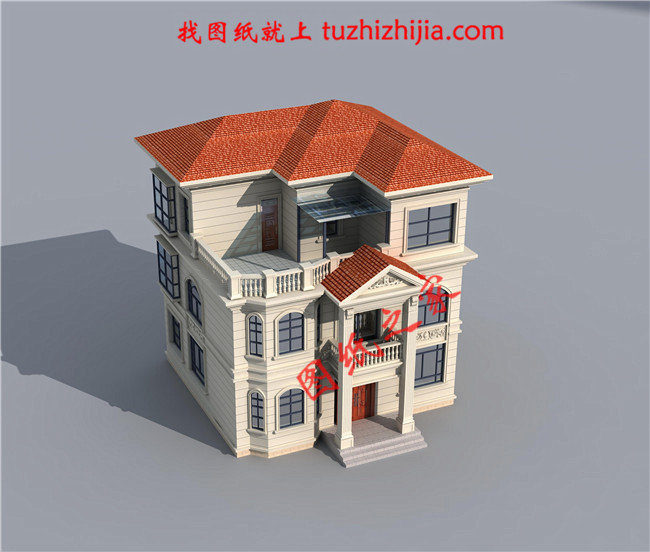 經(jīng)濟(jì)型農(nóng)村二層半別墅房屋設(shè)計(jì)圖，只要30萬(wàn)就能建成！