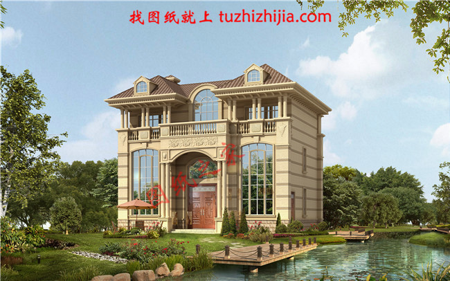 經(jīng)濟(jì)型農(nóng)村二層半別墅房屋設(shè)計(jì)圖，只要30萬(wàn)就能建成！