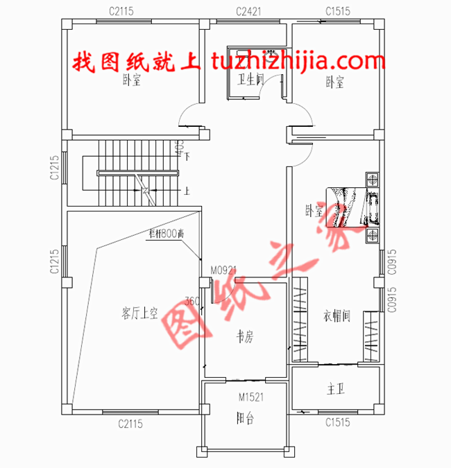 經(jīng)濟(jì)型農(nóng)村二層半別墅房屋設(shè)計(jì)圖，只要30萬(wàn)就能建成！