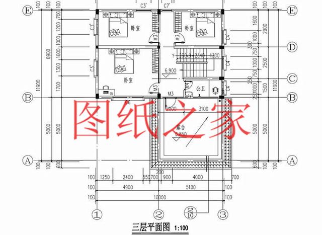 10X12、12X10米兩種尺寸的120平農(nóng)村三層別墅，造價(jià)只要30多萬(wàn)！