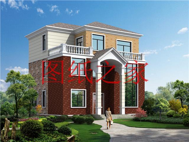 10X12、12X10米兩種尺寸的120平農(nóng)村三層別墅，造價(jià)只要30多萬(wàn)！