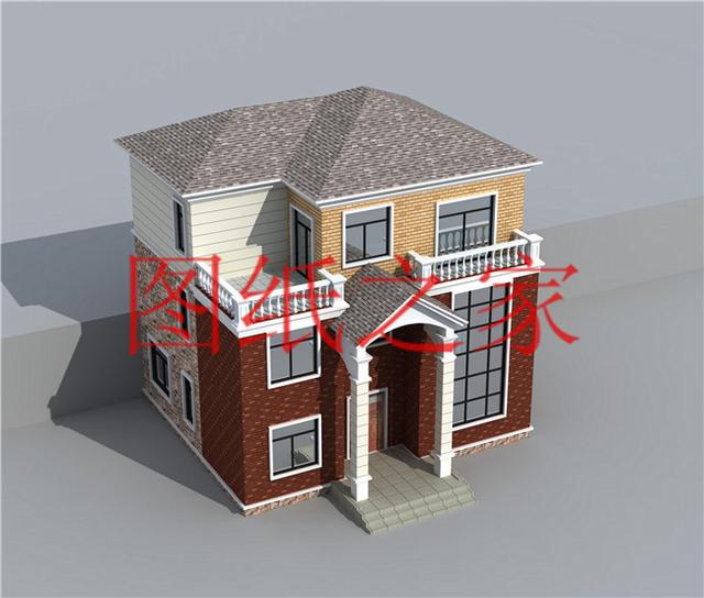 10X12、12X10米兩種尺寸的120平農(nóng)村三層別墅，造價(jià)只要30多萬(wàn)！