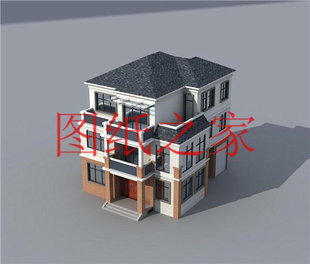 10X12、12X10米兩種尺寸的120平農(nóng)村三層別墅，造價(jià)只要30多萬(wàn)！