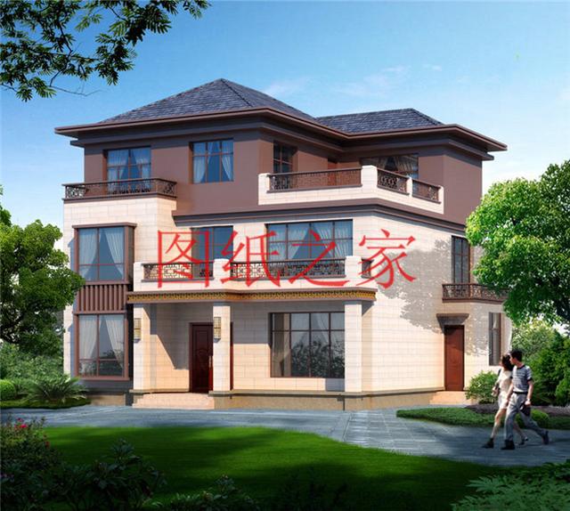 10X12、12X10米兩種尺寸的120平農(nóng)村三層別墅，造價(jià)只要30多萬(wàn)！