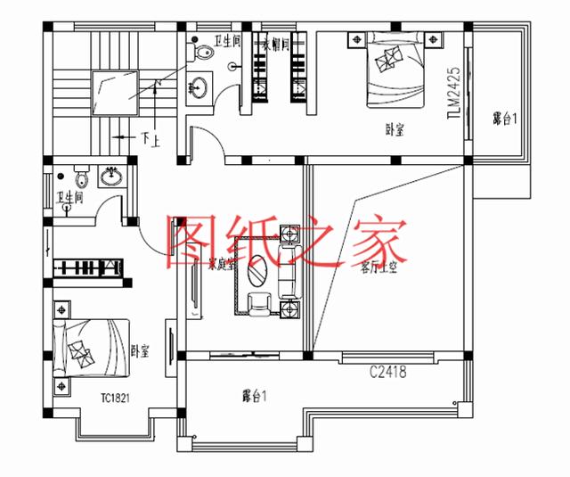 10X12、12X10米兩種尺寸的120平農(nóng)村三層別墅，造價(jià)只要30多萬(wàn)！