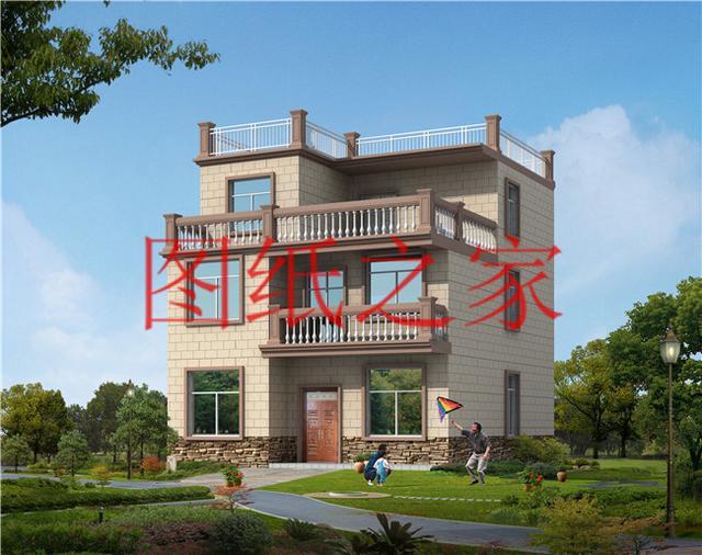 10X12、12X10米兩種尺寸的120平農(nóng)村三層別墅，造價(jià)只要30多萬(wàn)！