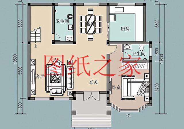 130平12X11米三層別墅，主體造價(jià)才40萬(wàn)，這下里子面子全有了！
