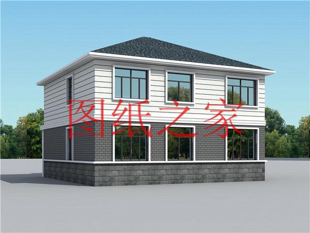 130平12X11米三層別墅，主體造價(jià)才40萬(wàn)，這下里子面子全有了！