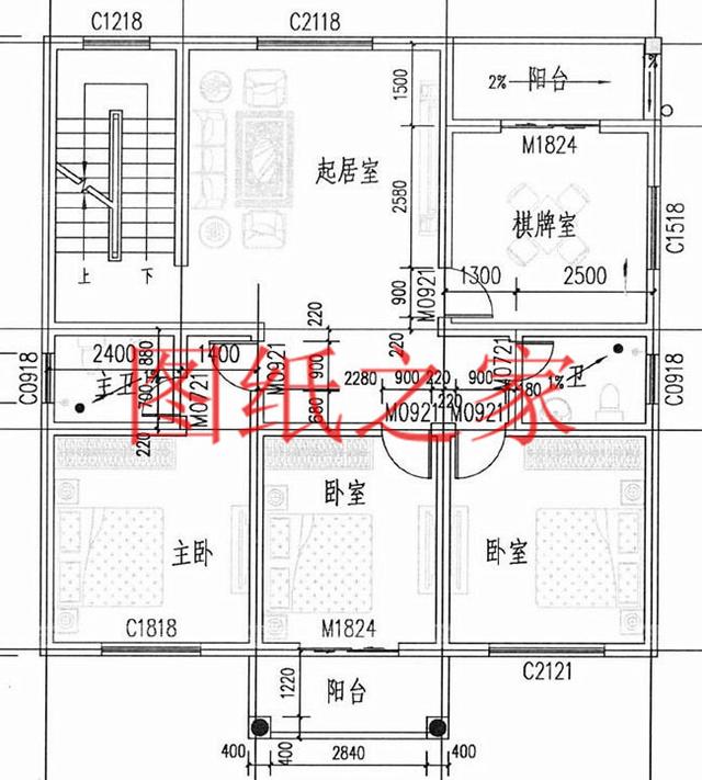 11X11米經(jīng)典大氣農(nóng)村三層別墅，方正戶型大家都喜歡！