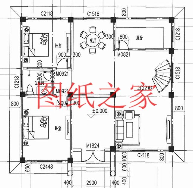11X11米經(jīng)典大氣農(nóng)村三層別墅，方正戶型大家都喜歡！