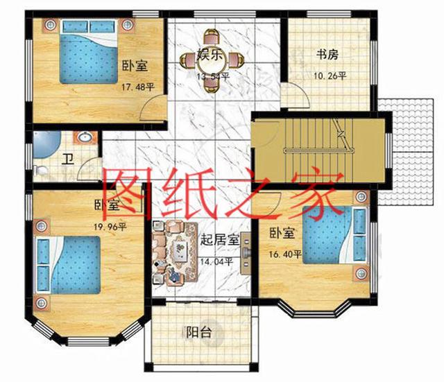 11X11米經(jīng)典大氣農(nóng)村三層別墅，方正戶型大家都喜歡！