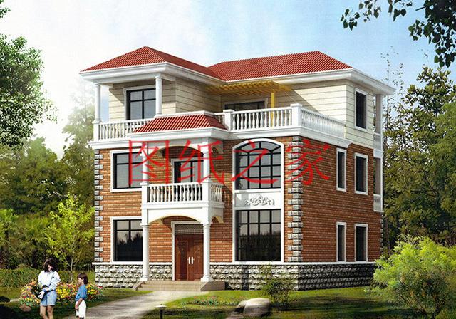 11X11米經(jīng)典大氣農(nóng)村三層別墅，方正戶型大家都喜歡！