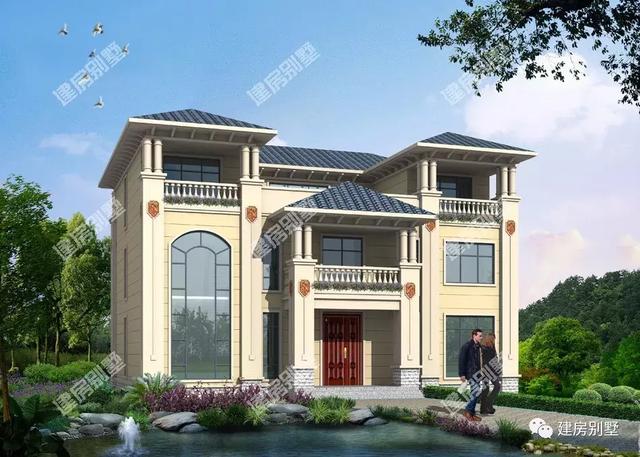 復(fù)式農(nóng)村自建住宅設(shè)計(jì)，面寬16米多，有錢沒錢都想建一套