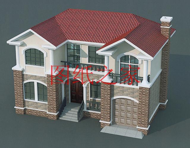 13x10米三層實(shí)用戶型，1帶車庫，1、3都有露臺(tái)，造價(jià)只要30萬！