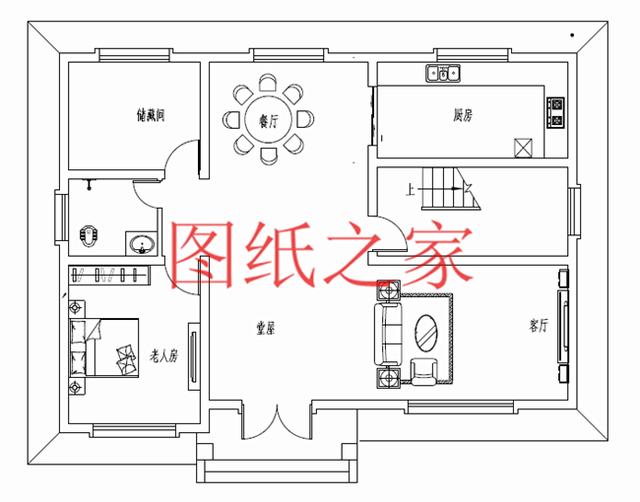 13x10米三層實(shí)用戶型，1帶車庫，1、3都有露臺(tái)，造價(jià)只要30萬！
