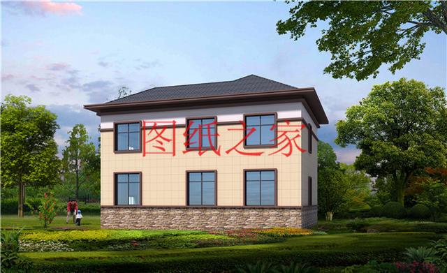 13x10米三層實(shí)用戶型，1帶車庫，1、3都有露臺(tái)，造價(jià)只要30萬！