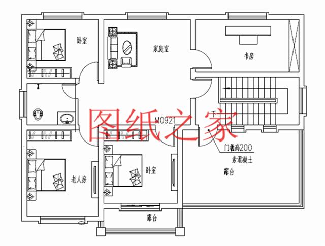 13x10米三層實(shí)用戶型，1帶車庫，1、3都有露臺(tái)，造價(jià)只要30萬！