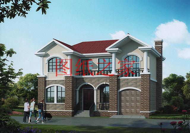 13x10米三層實(shí)用戶型，1帶車庫，1、3都有露臺(tái)，造價(jià)只要30萬！