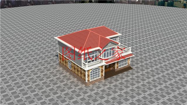 13x10米三層實(shí)用戶型，1帶車庫，1、3都有露臺(tái)，造價(jià)只要30萬！