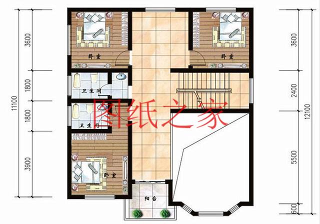 11x11米經(jīng)典二層別墅，精致漂亮、溫馨舒適，25萬就能建好！