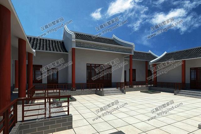 最美的農村一層中式四合院，武漢黃總蓋完這套別墅，全村人都羨慕！