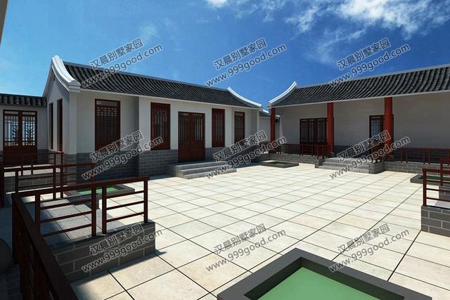 最美的農村一層中式四合院，武漢黃總蓋完這套別墅，全村人都羨慕！