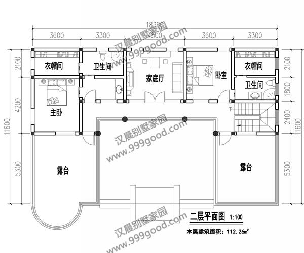 帶露臺中式三合院農(nóng)村別墅，2套帶車庫，占地170平的第2款才26萬