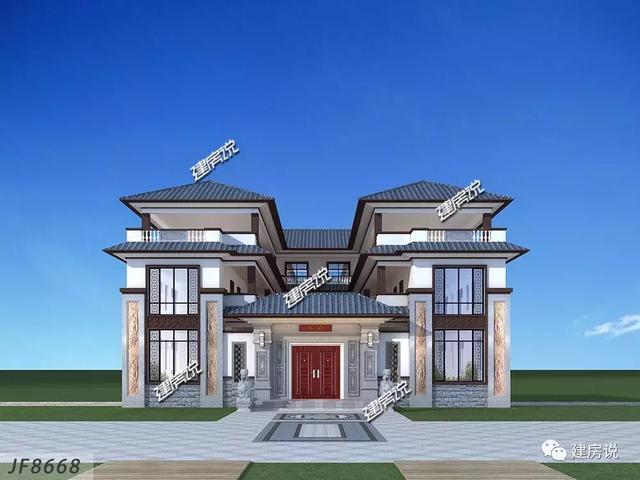 蓋了這棟中式別墅，全村都羨慕我，鄰居天天來參觀