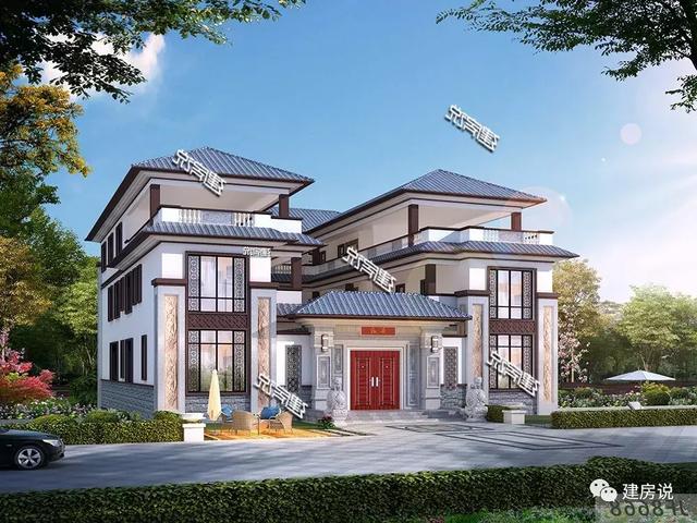 蓋了這棟中式別墅，全村都羨慕我，鄰居天天來參觀