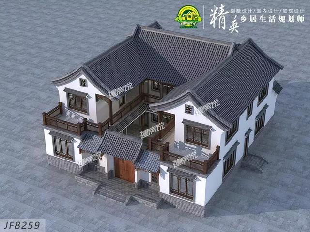 最漂亮的農(nóng)村自建別墅，傳統(tǒng)四合院，真是美極了