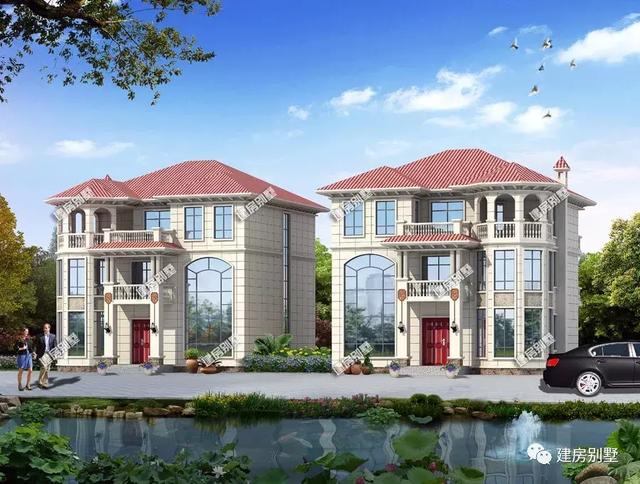 13X14.15米聯(lián)排別墅，豪華住宅還帶地下室，奢華又有品位