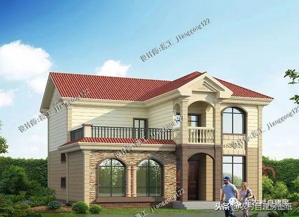 家里人多先別慌，這5款多臥室二層別墅設計圖，親戚再多也不怕