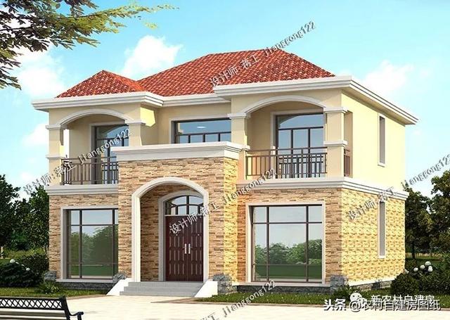 家里人多先別慌，這5款多臥室二層別墅設計圖，親戚再多也不怕